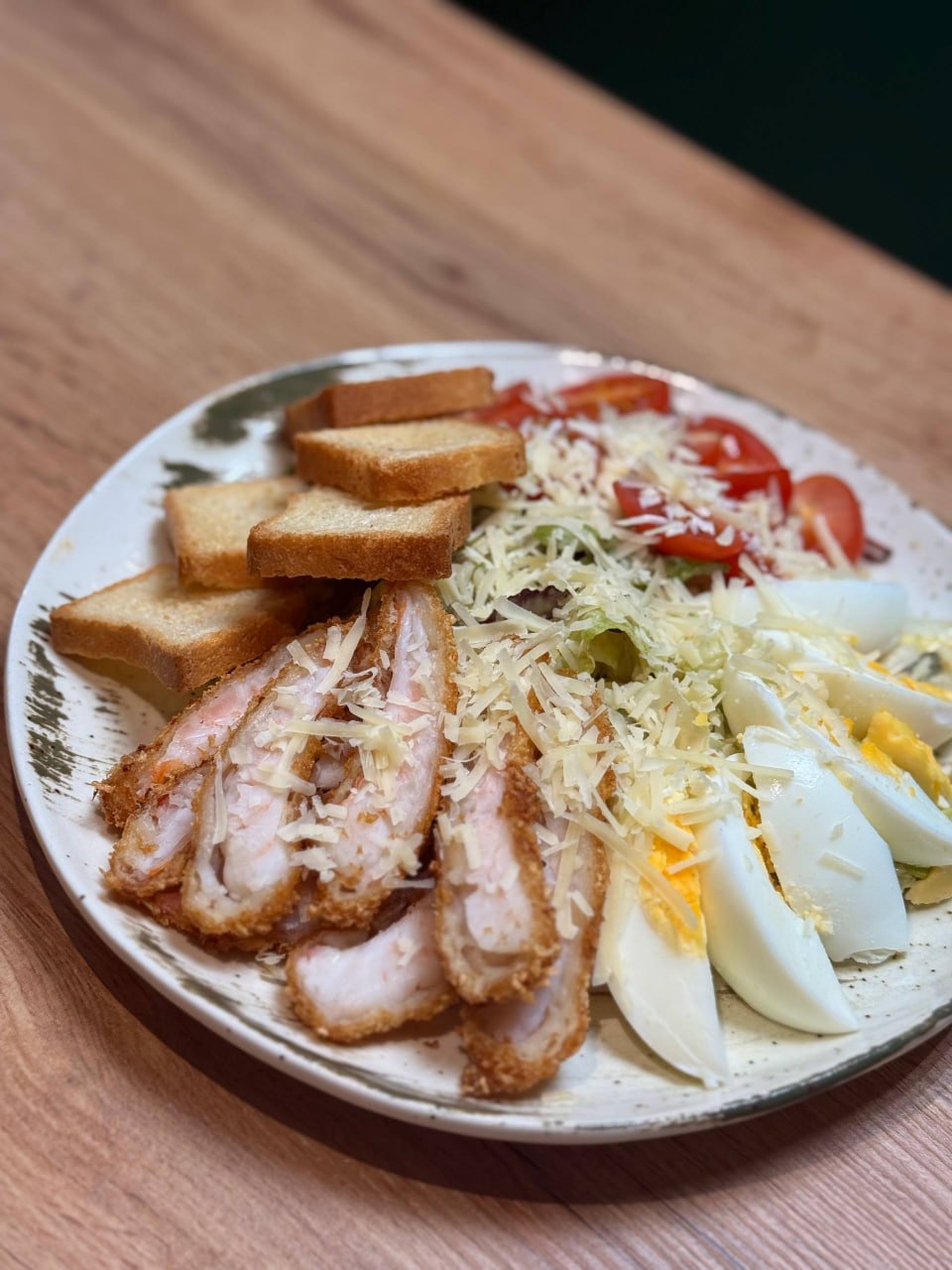 Салат Цезар з креветками
