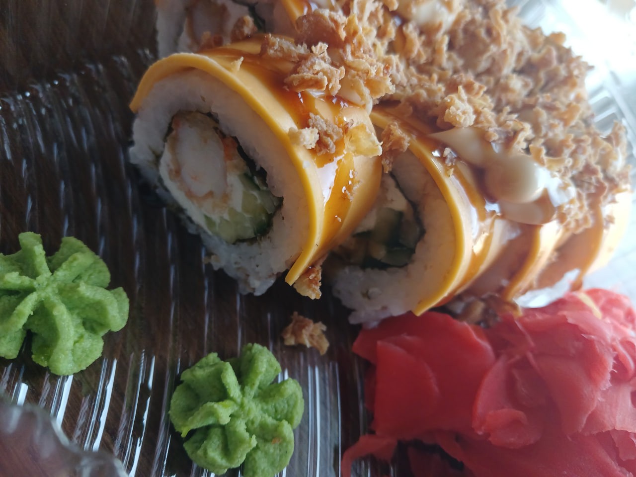 Сирний з креветкою темпура