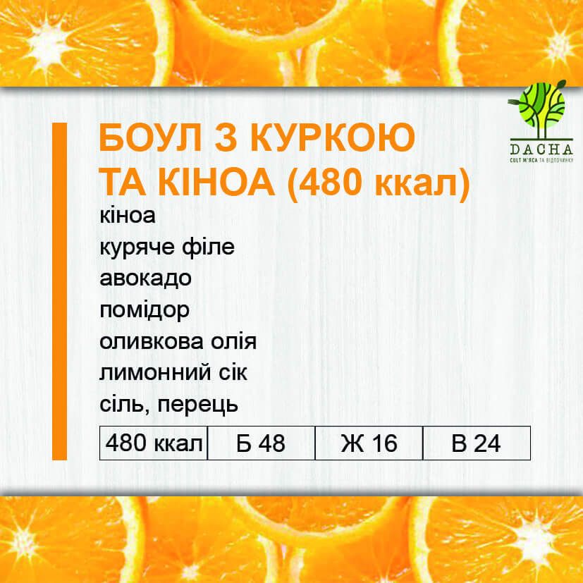 Боул з куркою, броколі та рисом