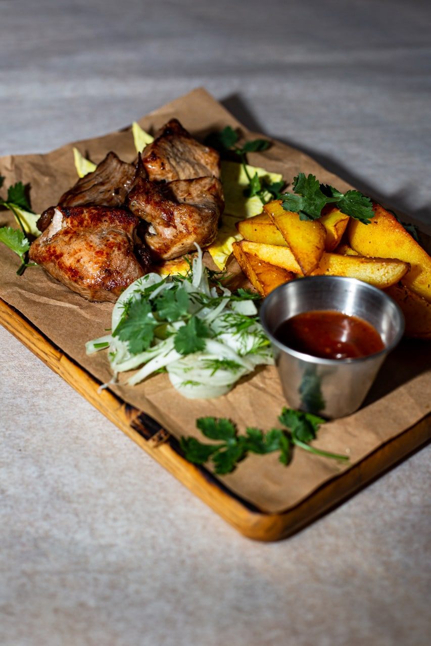 Шашлик з ошийка свинини