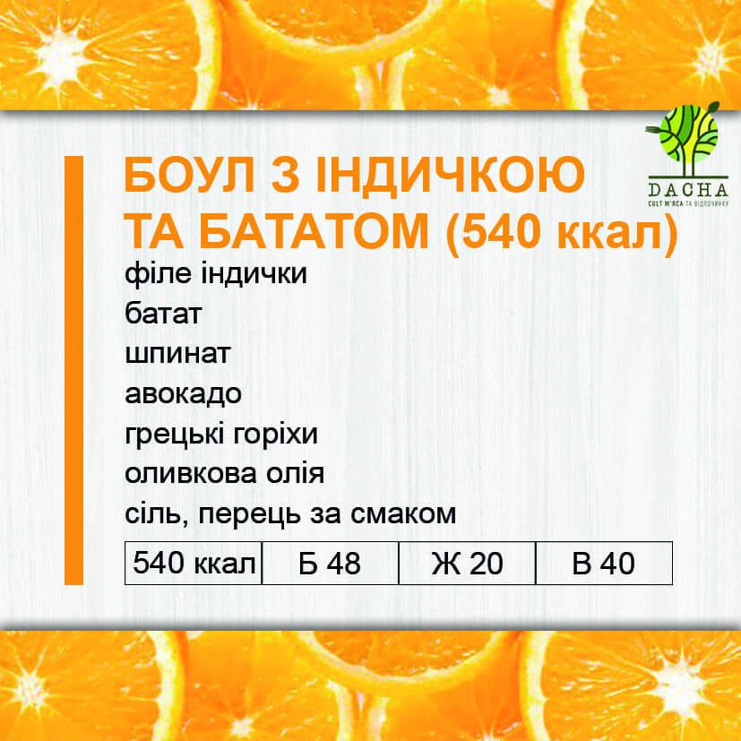 Боул з індичкою та бататом