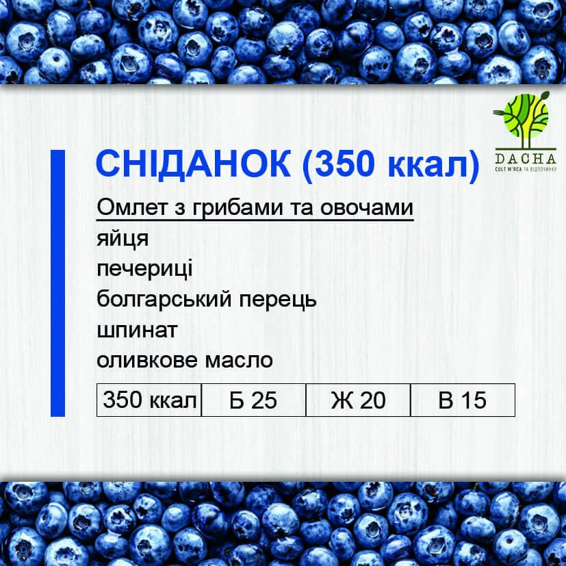 Сніданок (350 ккал)