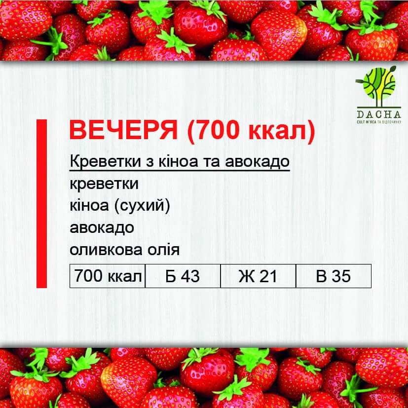 Вечеря (700 ккал)